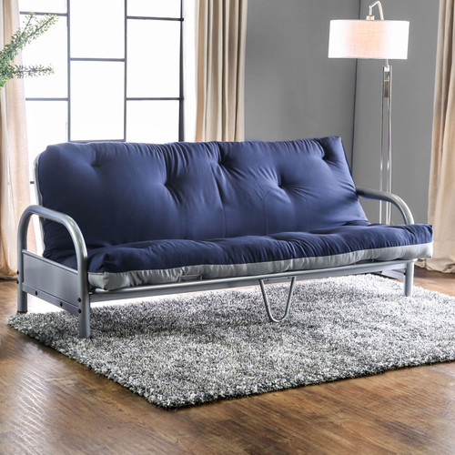 AKSEL Futon Mattress, Navy & Gray / FP-2417NG