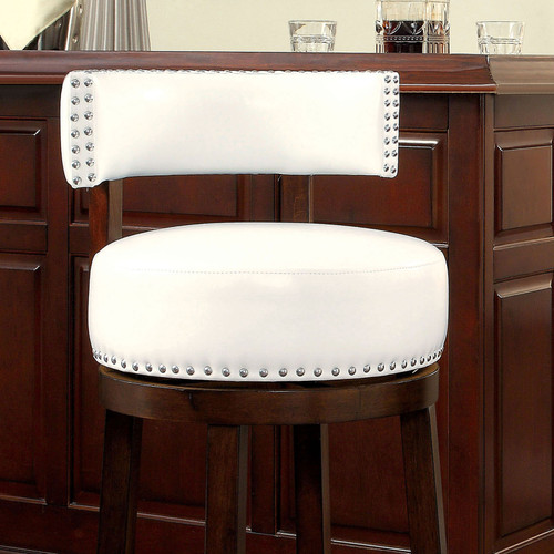 SHIRLEY 30" Bar Stool, White / CM-BR6251WH-29-2PK