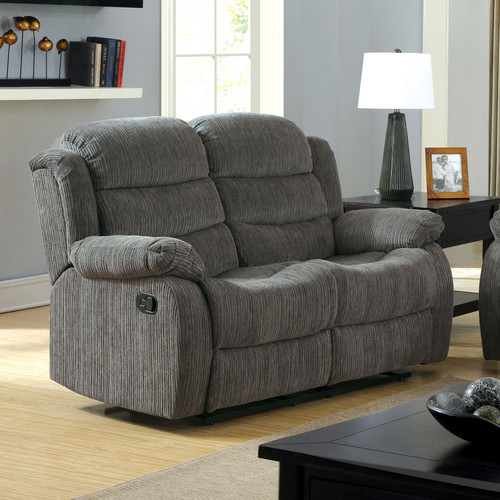 MILLVILLE Loveseat w/ 2 Recliners / CM6173GY-LV