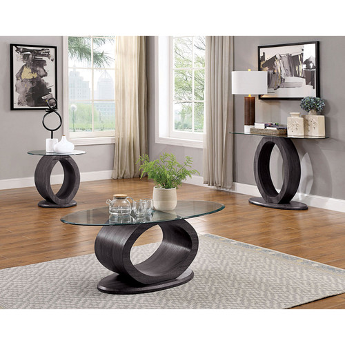 LODIA End Table, Gray / CM4825GY-E-PK