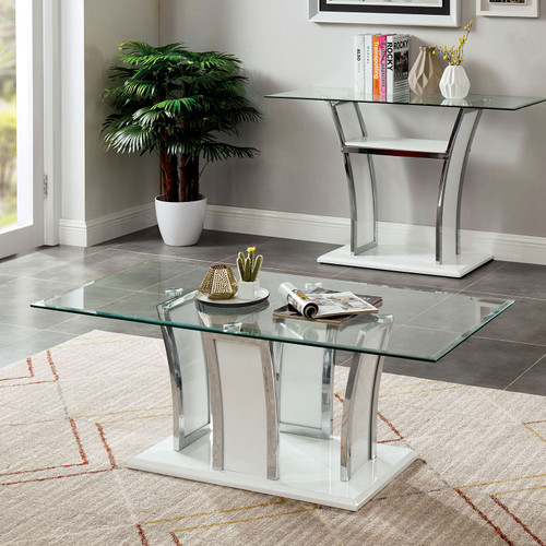 STATEN Coffee Table, White / CM4372WH-C-PK