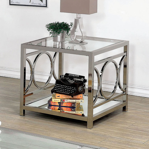 RYLEE End Table, Chrome / CM4166CRM-E