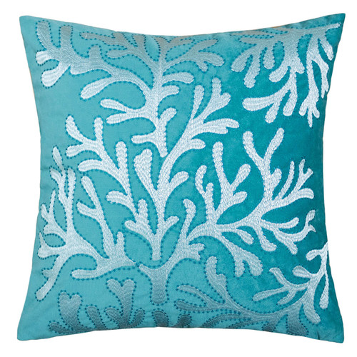 JUNE 20" X 20" Pillow, Teal (2/CTN) / PL8075-2PK