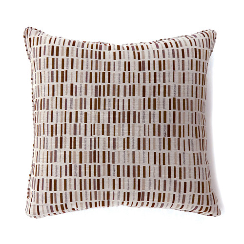 PIANNO 17" X 17" Pillow, Brown (2/CTN) / PL6004BR-S-2PK