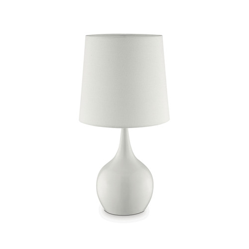 EDIE 23.5"H Glossy White Table Lamp / L9820WH