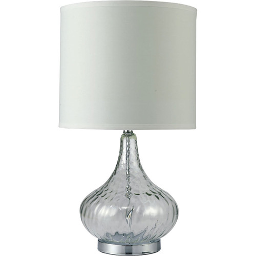 DONNA 15"H Glass Clear Table Lamp / L731207CL