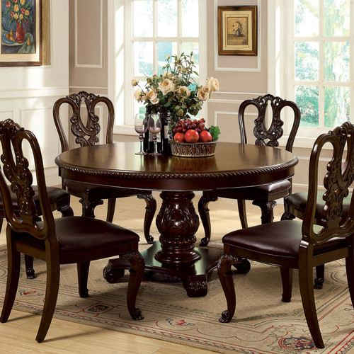 BELLAGIO 7 Pc. Dining Table Set / CM3319RT-7PC-FABRIC