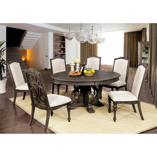 ARCADIA 7 Pc. Round Dining Table Set / CM3150RT-7PC