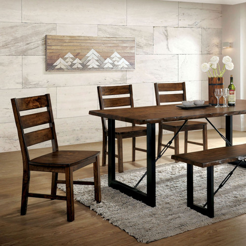 DULCE 6 Pc. Dining Table Set w/ Bench / CM3604T-6PC