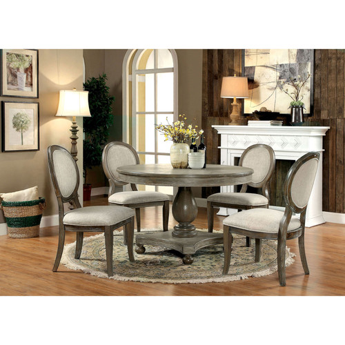 KATHRYN 7 Pc. Dining Table Set / CM3872RT-5PC