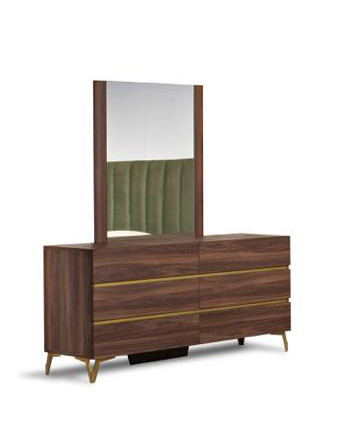 Nova Domus Calabria Modern Walnut Mirror / VGACCALABRIA-MIR