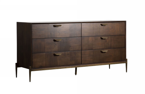 Modrest Shane - Modern Acacia & Brass Dresser / VGNX-MEMPHIS-20180