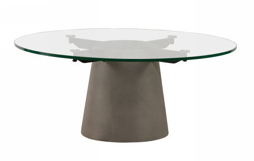 Nova Domus Essex - Contemporary Concrete, Metal and Glass Coffee Table / VGLBVIG-CF90