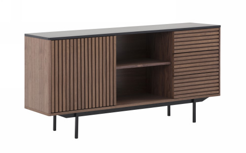 Modrest Maggie - Modern Walnut and Grey Buffet / VGDWJ9690