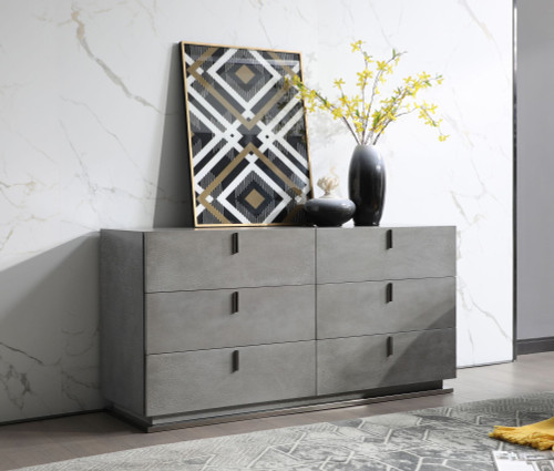 Modrest Buckley - Modern Grey Crackle Dresser / VGVCJ2003-DRS