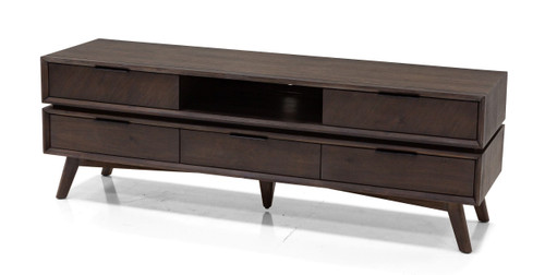 Modrest Roger - Mid Century Acacia TV Stand / VGWDSTHLSTV5D-BRN-TV