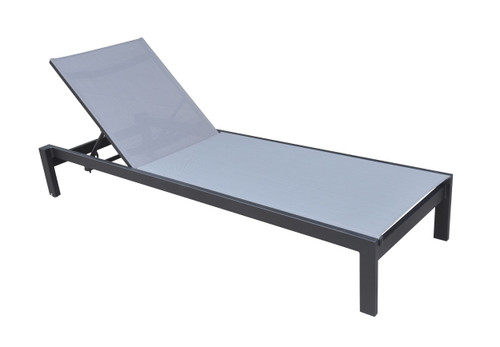 Renava Kayak - Modern Charcoal Outdoor Chaise Lounge / VGGEAGEAN-GRY