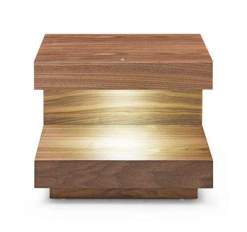 Modrest Esso - Contemporary Walnut Nightstand / VGWCC121B-WAL-ET
