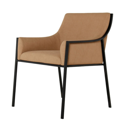 Modrest Raul - Modern Suede Tan Dining Chair / VGEUMC-9696CH-A-TAN