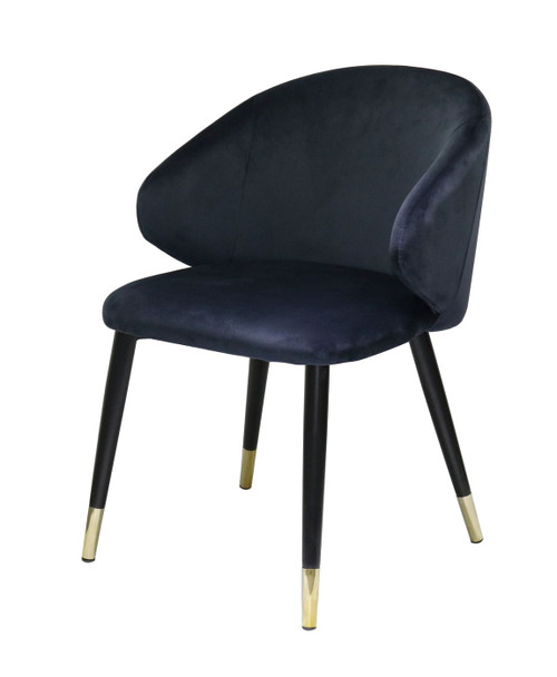 Modrest Elon - Modern Blue Velvet Dining Chair (Set of 2) / VGSWSFC463-BLUE