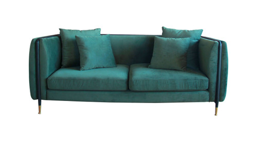 Divani Casa Oswego - Modern Dark Green Jade Sofa / VGEUMC-9712SF-2-GRN-S