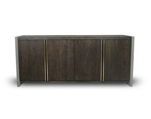 Modrest June - Modern Dark Grey & Walnut Buffet / VGGR639083-WAL-BUF