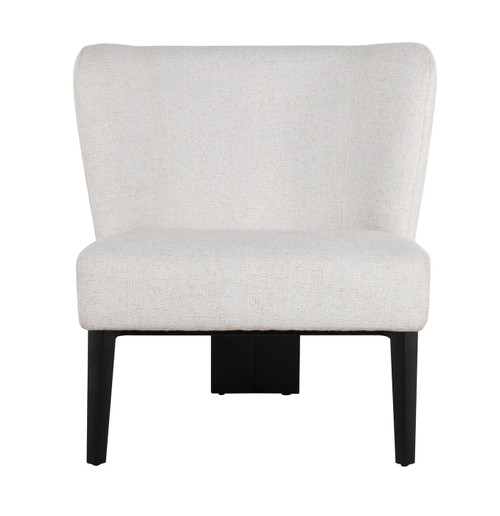 Divani Casa Ladean - Modern White Accent Chair / VGEUGD8767BLK-WHT-CH