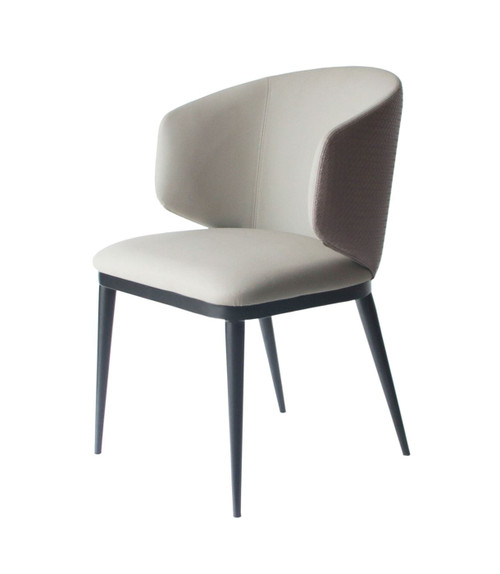 Modrest Caplan - Modern Beige Leatherette Dining Armchair / VGYFDC1102-BEI-DC