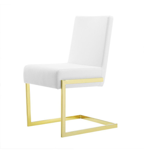 Modrest Batavia - Modern White & Gold Dining Chair (Set of 2) / VGEWF3131BM-WHT-DC