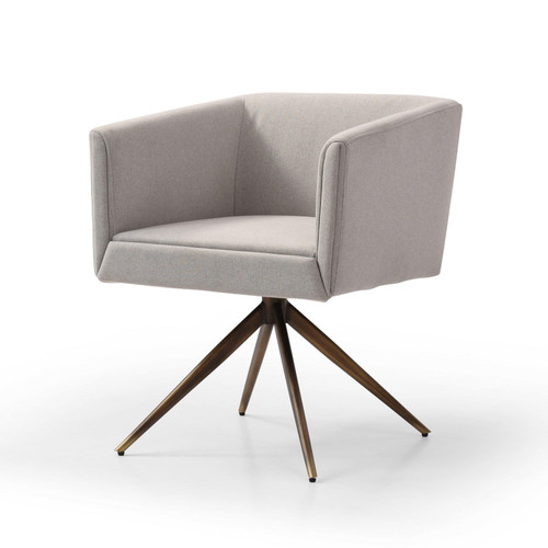 Modrest Riaglow - Contemporary Light Grey Fabric Dining Chair / VGVCB8522-LTGRY-DC