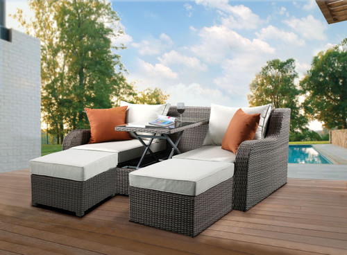 Salena Patio Sofa & Ottoman / 45010