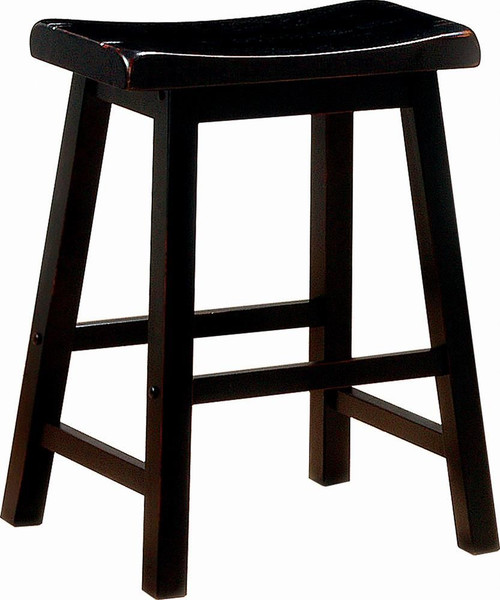 Durant Wooden Counter Height Stools Black (Set of 2) / CS-180019