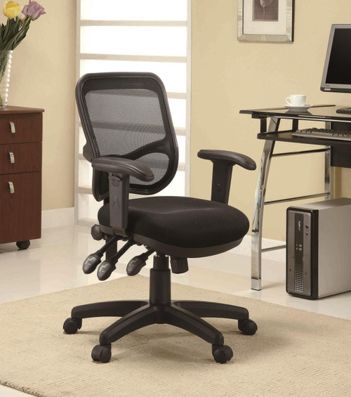 Rollo Adjustable Height Office Chair Black / CS-800019