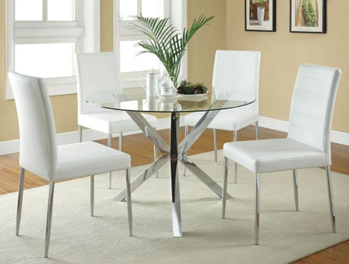 Maston Upholstered Dining Chairs White (Set of 4) / CS-120767WHT