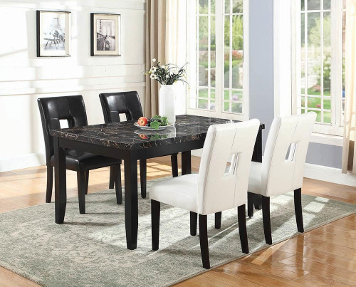 Shannon Open Back Upholstered Dining Chairs Black (Set of 2) / CS-103612BLK