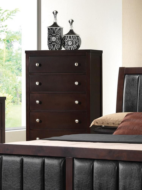 Carlton 5-drawer Bedroom Chest Cappuccino / CS-202095