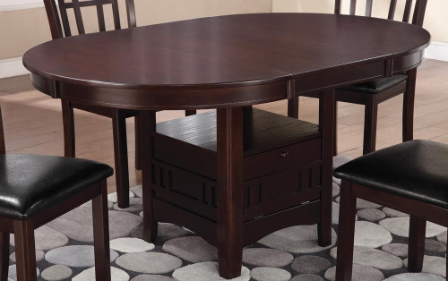 Lavon Dining Table with Storage Espresso / CS-102671