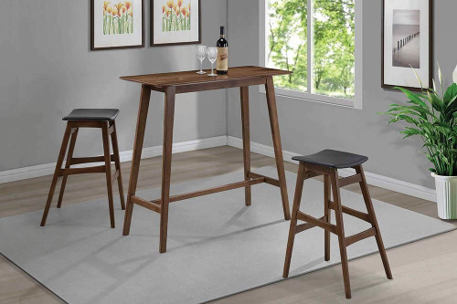 Finnick Rectangular Bar Table Walnut / CS-101436