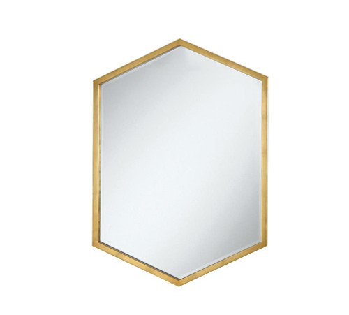 Bledel Hexagon Shaped Wall Mirror Gold / CS-902356