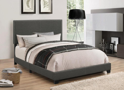 Boyd Upholstered Twin Panel Bed Charcoal / CS-350061T