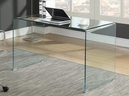 Ripley Glass Writing Desk Clear / CS-801581