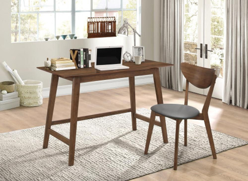 Karri 2-piece Home Office Computer Desk and Chair Set Walnut / CS-801095