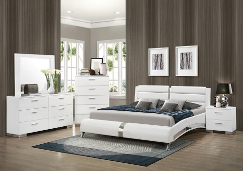 Jeremaine 5-piece Queen Bedroom Set White / CS-300345Q-S5