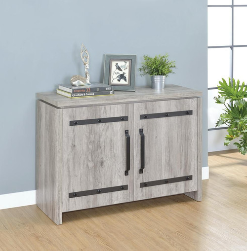 Enoch 2-door Accent Cabinet Grey Driftwood / CS-950785