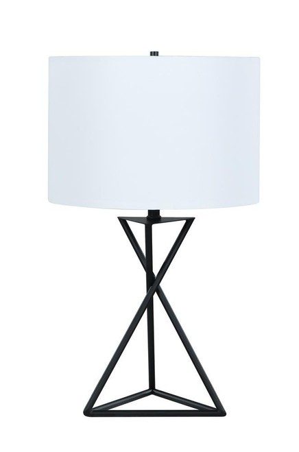 Mirio Drum Table Lamp White and Black / CS-920051