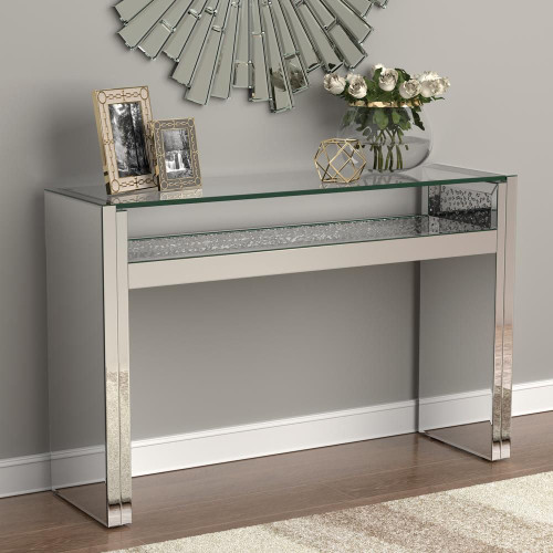 Edna 1-shelf Console Table Silver / CS-951766