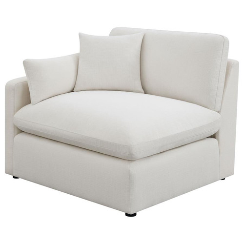 Hobson Upholstered LAF Chair Ivory / CS-551454LAF