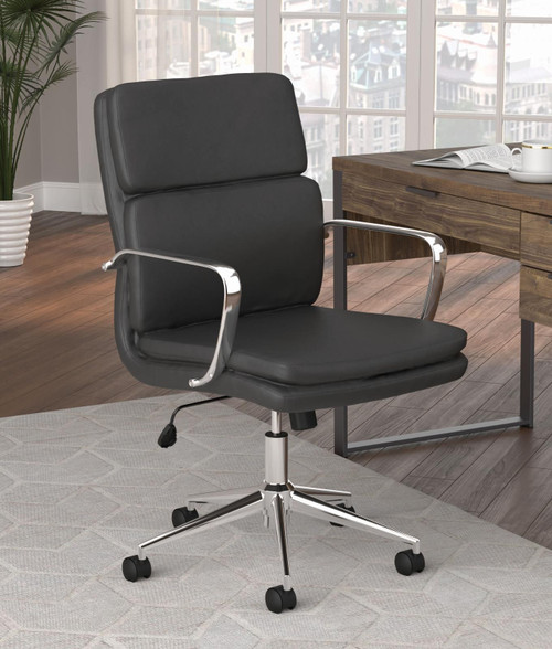 Ximena Standard Back Upholstered Office Chair Black / CS-801765