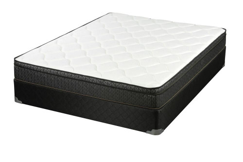 Evie 9.25" Queen Mattress White and Black / CS-350371Q