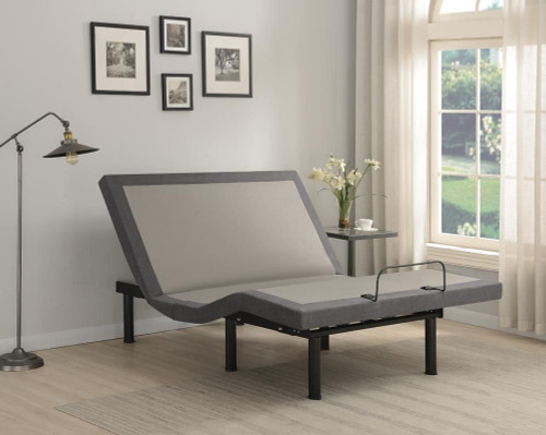 Clara California King Adjustable Bed Base Grey and Black / CS-350131KW
